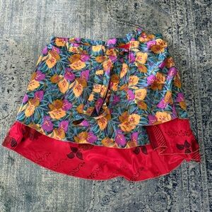 Darn Good Yarn Sari Wrap Skirt M
